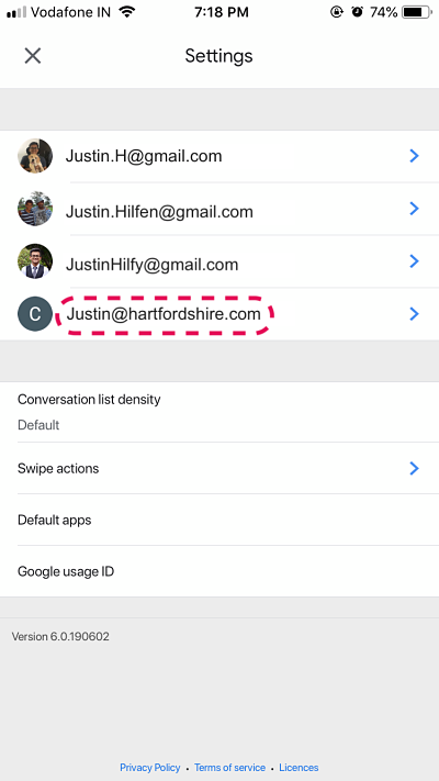 How to add Gmail Signature _ Paperflite iOS _ Choosing users