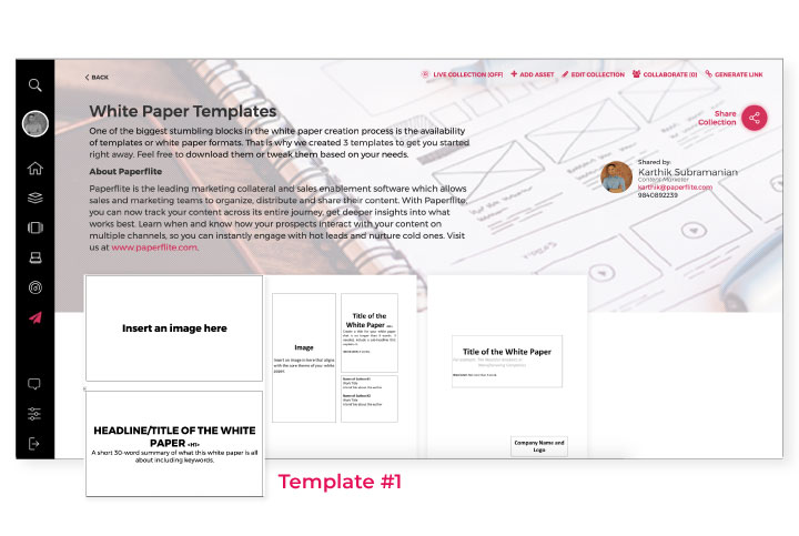 A collection of whitepaper templates by Paperflite