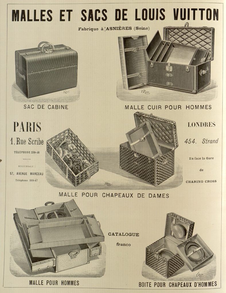 Advertisement for Louis Vuitton - Origin July 1898