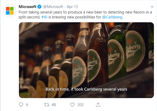 Carlsberg microsoft AI Twitter integrated marketing communication campaign