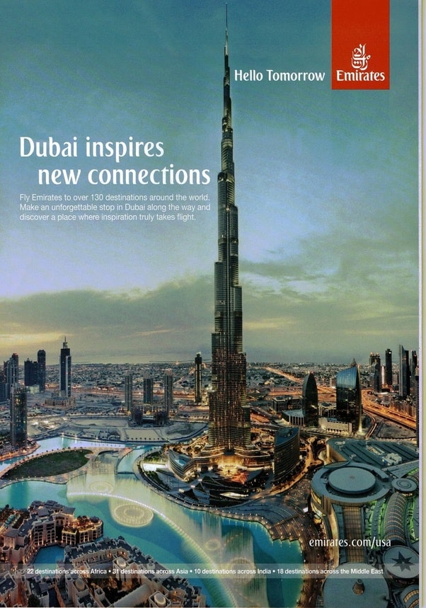 Emirates Print Advertisement Integrated Marketing Communication
