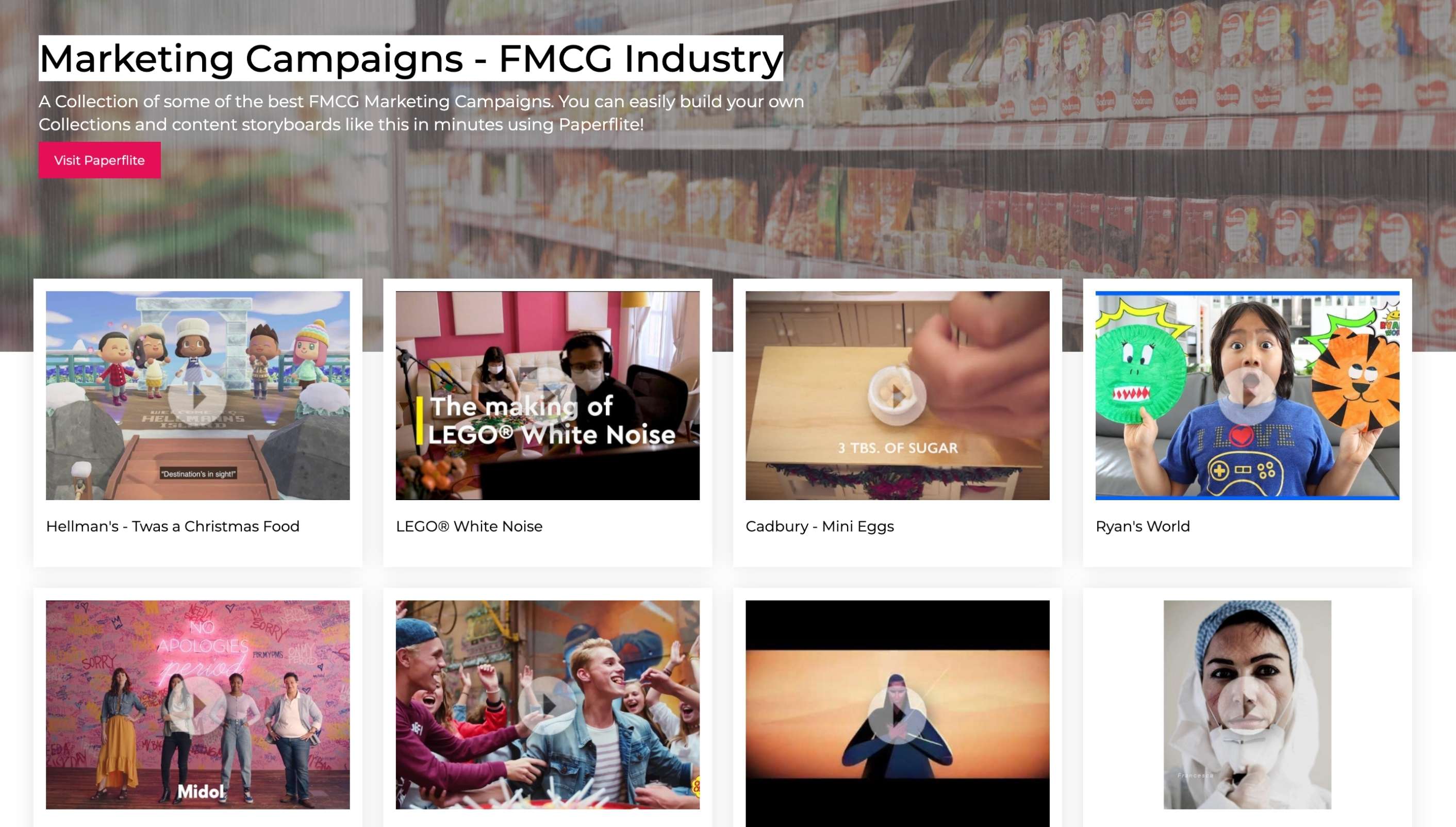 A Paperflite collection of Marketing Campaign examples in the FMCG industry