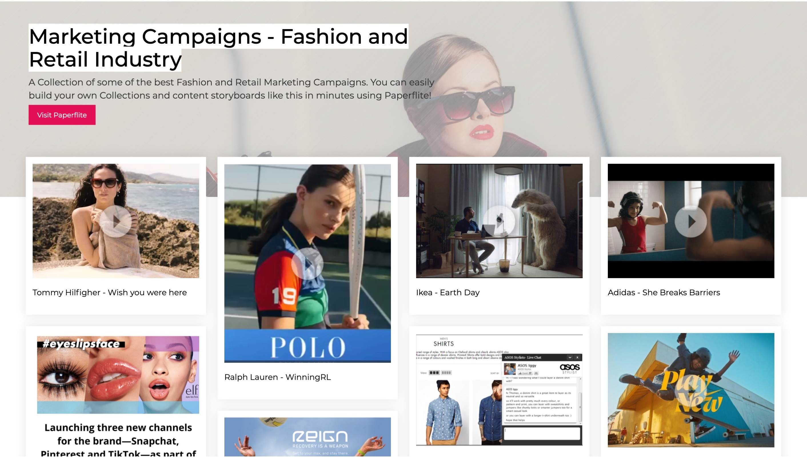 A Paperflite collection of Marketing Campaign examples in the Fashion and Retail industry