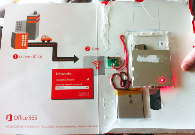 Microsoft's Forbes Print Ad with a Wifi Router