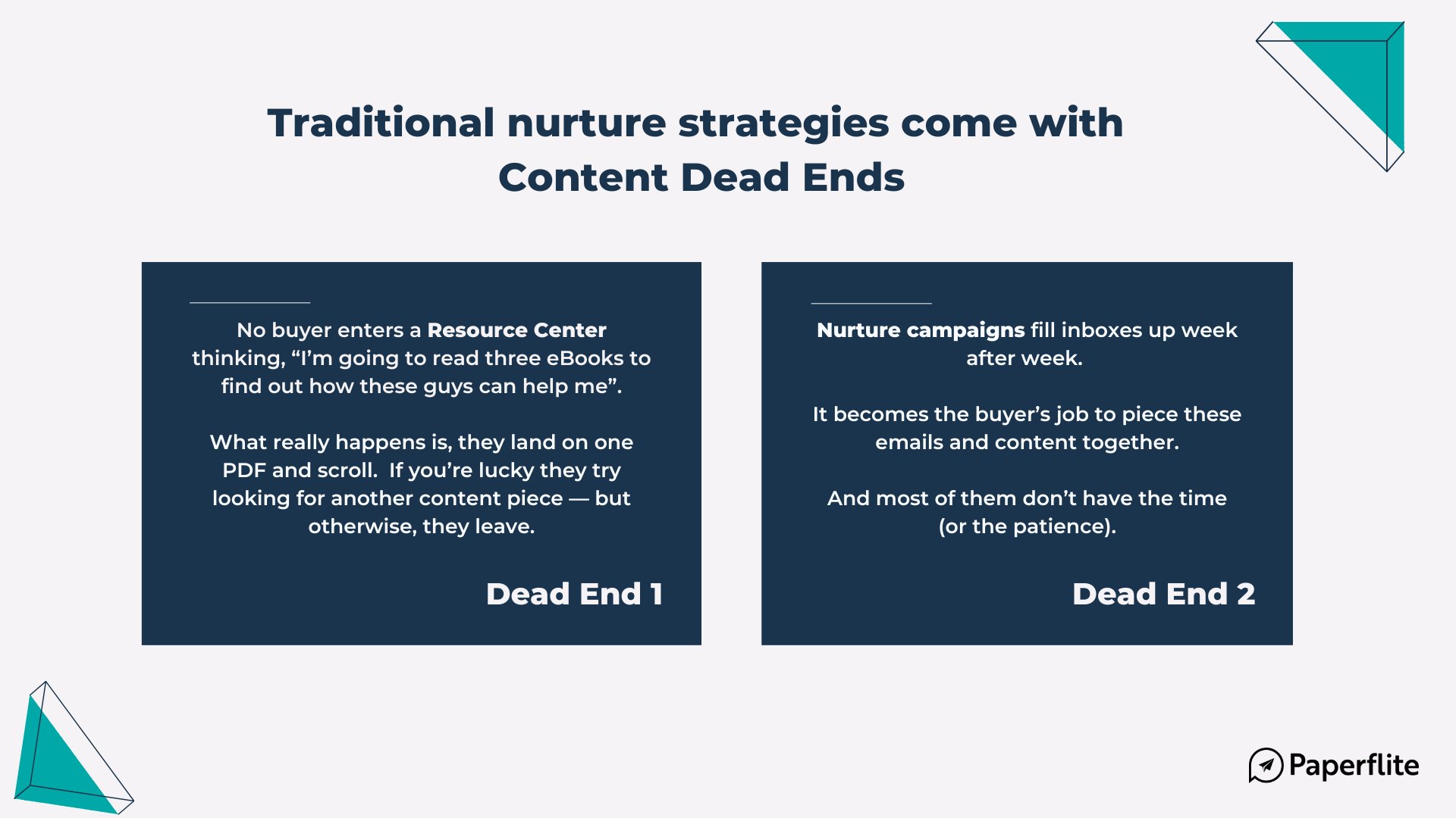 infographic on traditional nurture strategies
