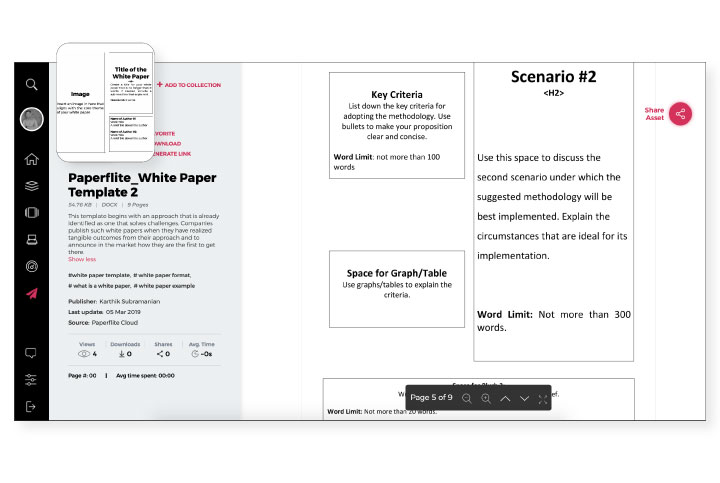 Free White paper template by Paperflite