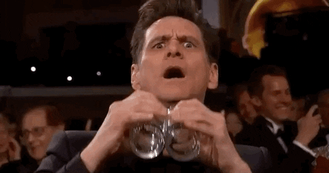 GIF of Jim Carrey from the Golden Globes - By Paperflite