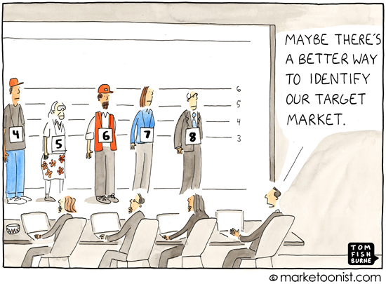 A comic on buyer personas in a Paperflite blog post on Marketing campaigns