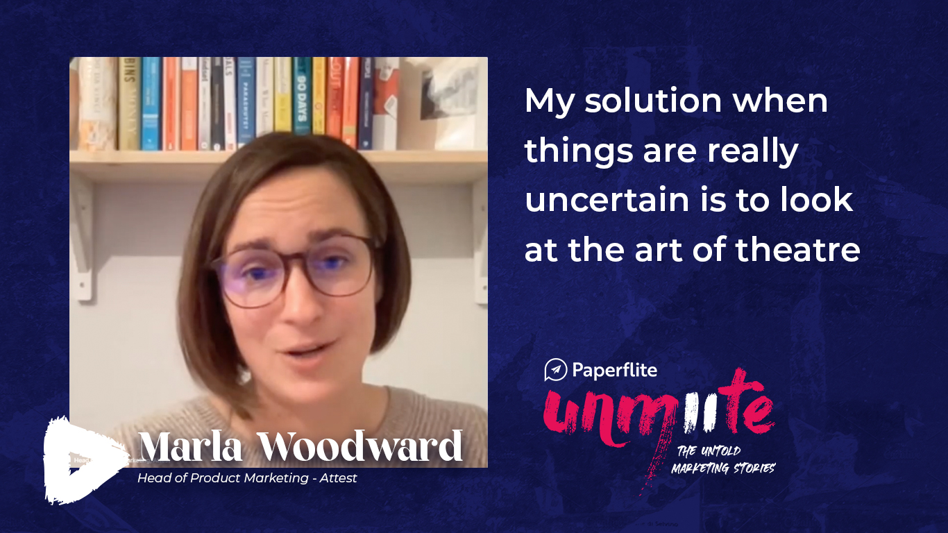 Marla Woodward on experimentation and improve in marketing at Paperflite UNMUTE 2021