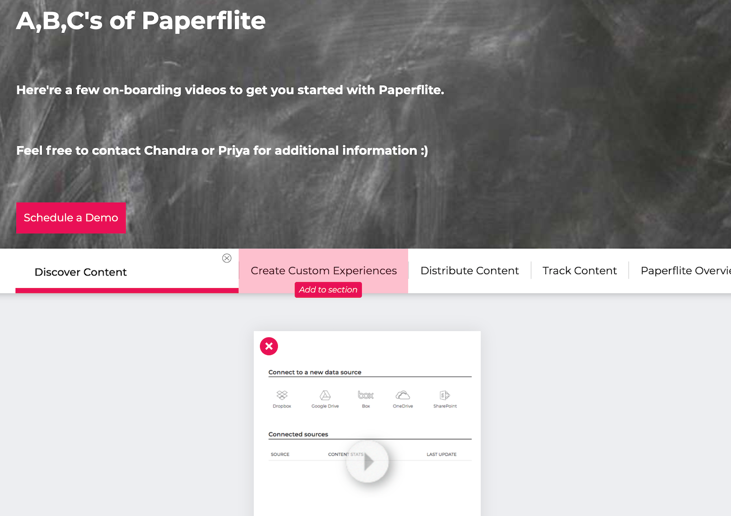 moving assets between sections paperflite