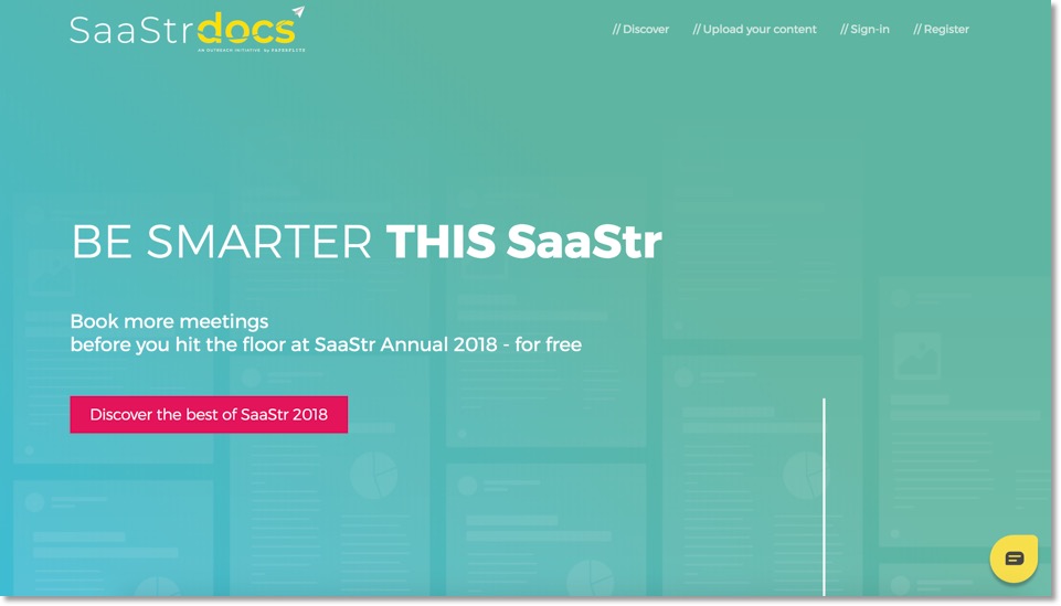 SaaStrdocs landing page