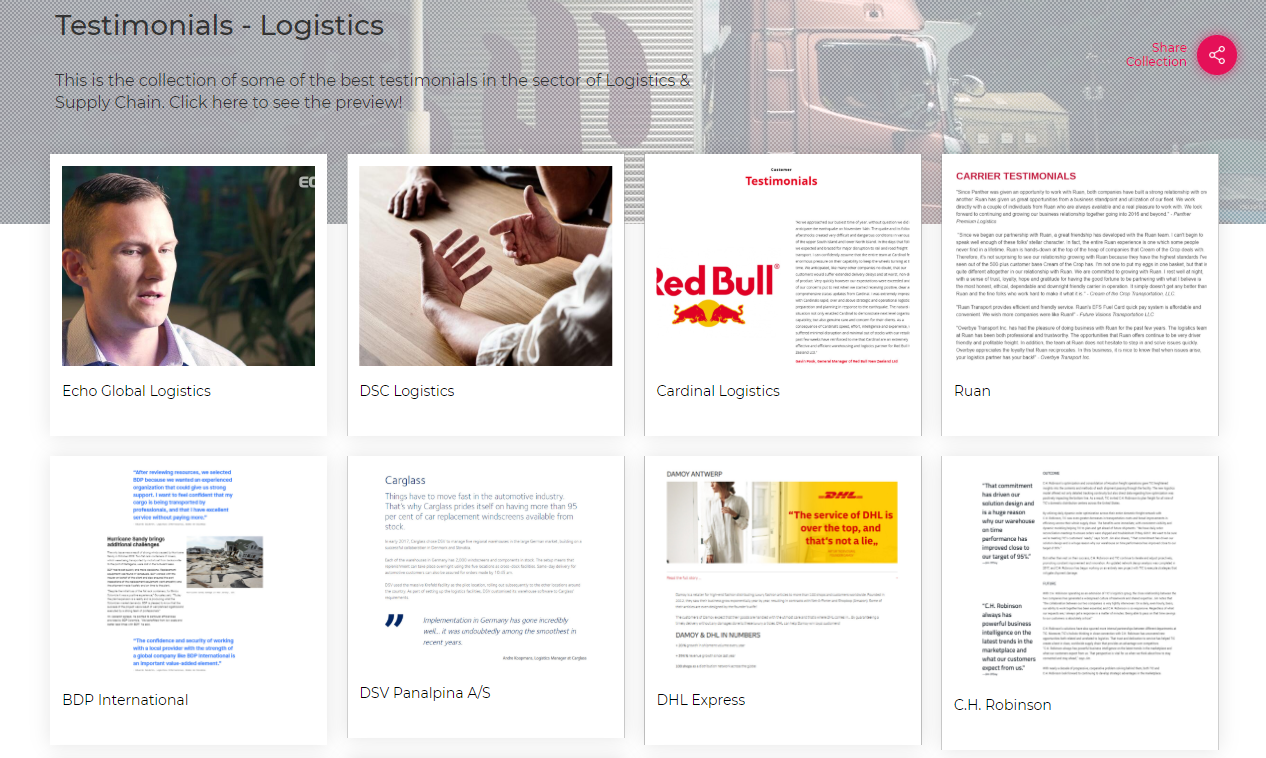 Testimonials-Logistics Sector