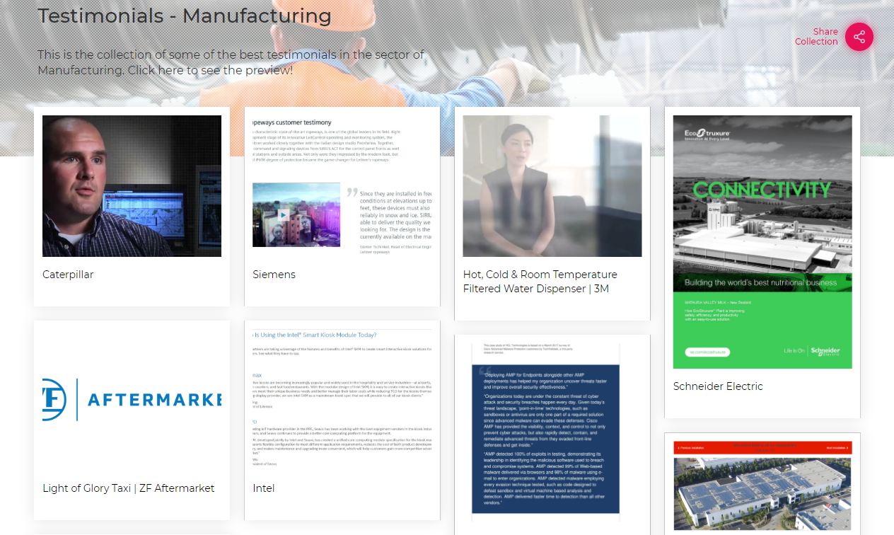 Testimonials-Manufacturing Sector