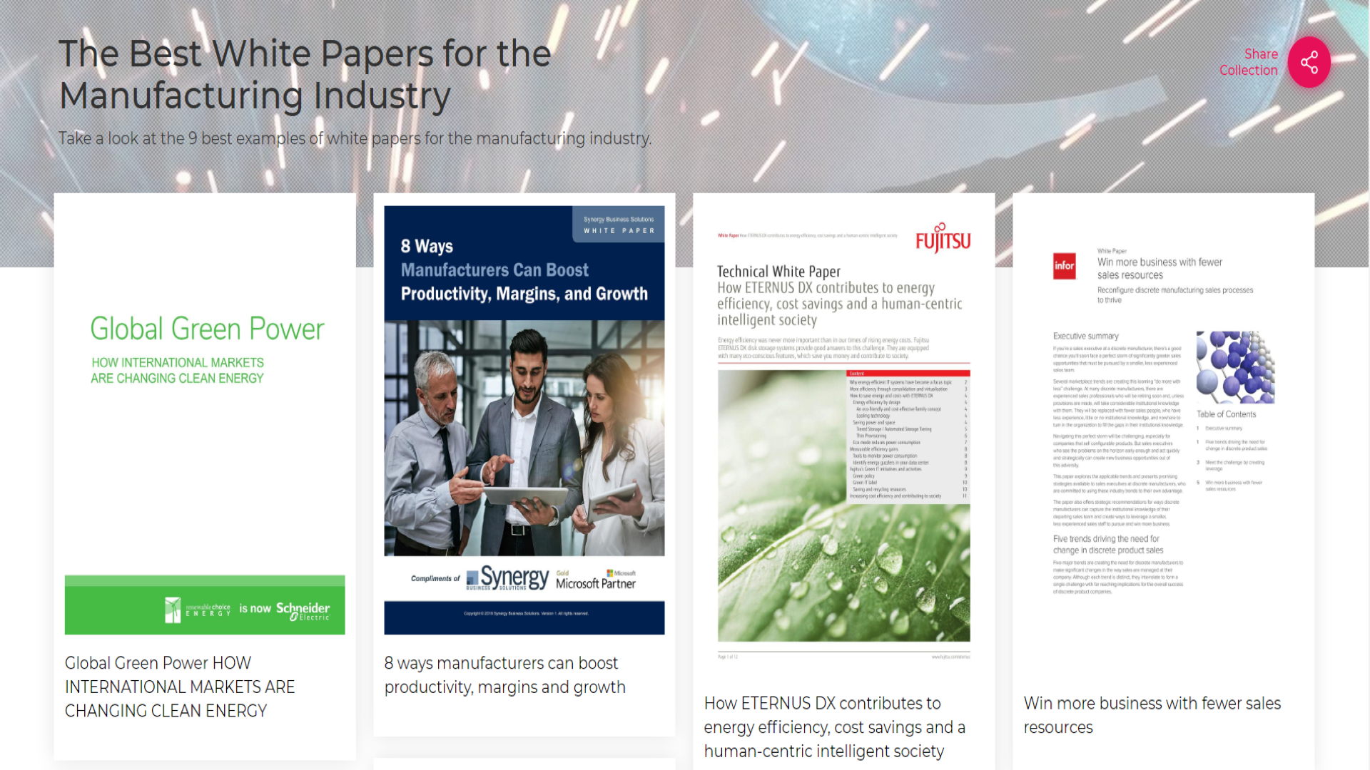 The Best White Papers for the Manufacturing Industry
