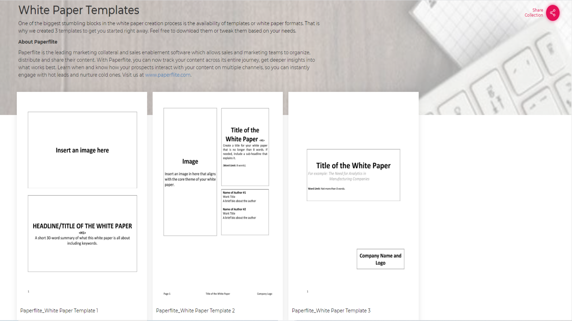 White Paper Word Template from www.paperflite.com