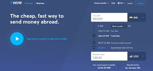 An image describing Wise's Interactive Landing Page - by paperflite