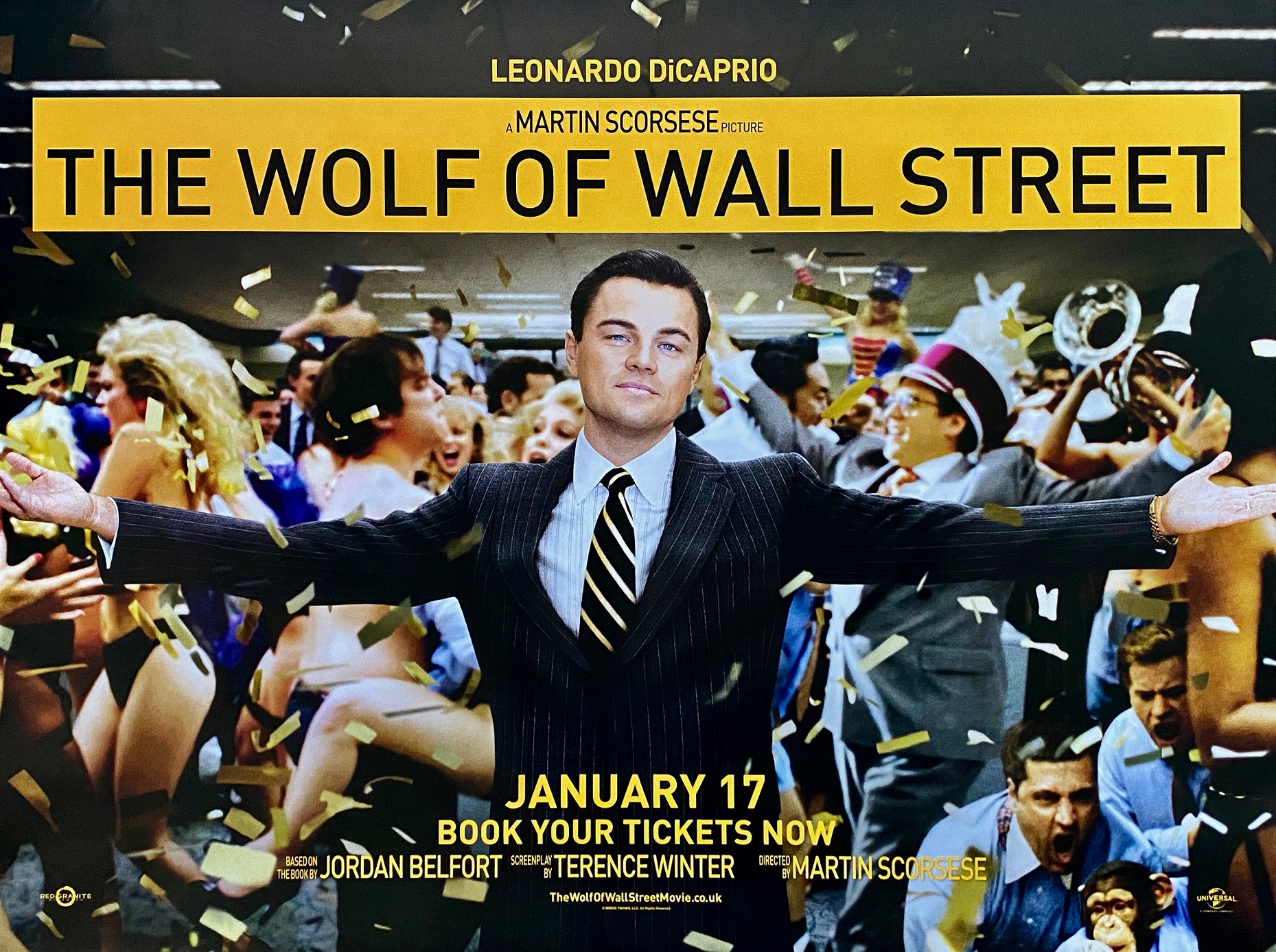 Leonardo DiCaprio in The Wolf of Wall Street