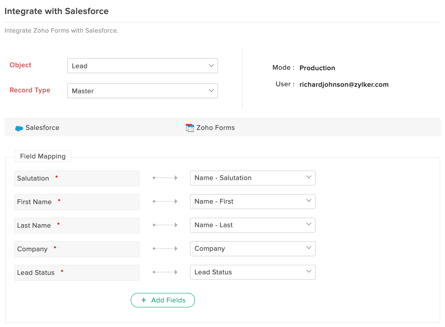 Zoho Forms Salesforce Integration_Paperflite