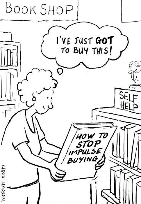 An image showing a person making impulsive buys - by Paperflite